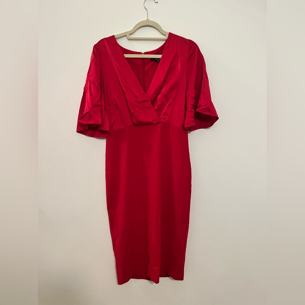 NWT Badgley Mischka Crimson Cocktail Dress